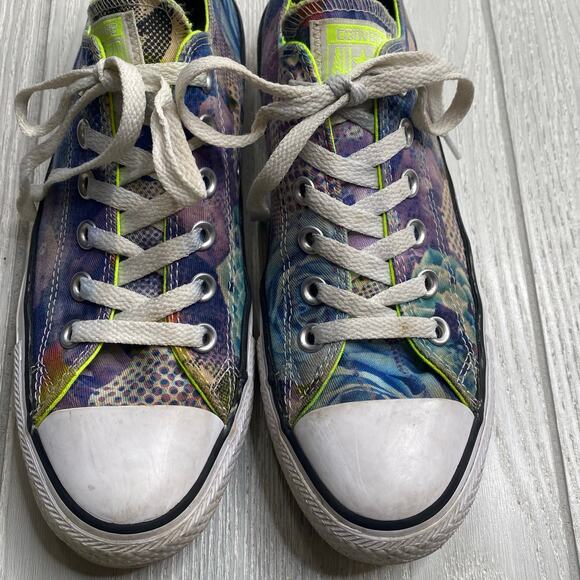 Converse Chuck Taylor All Star Ox Digital Floral Low Top Sneakers Women's Size 8 - Picture 10 of 10